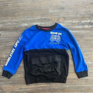 Boys blue and black 365 kids sweater